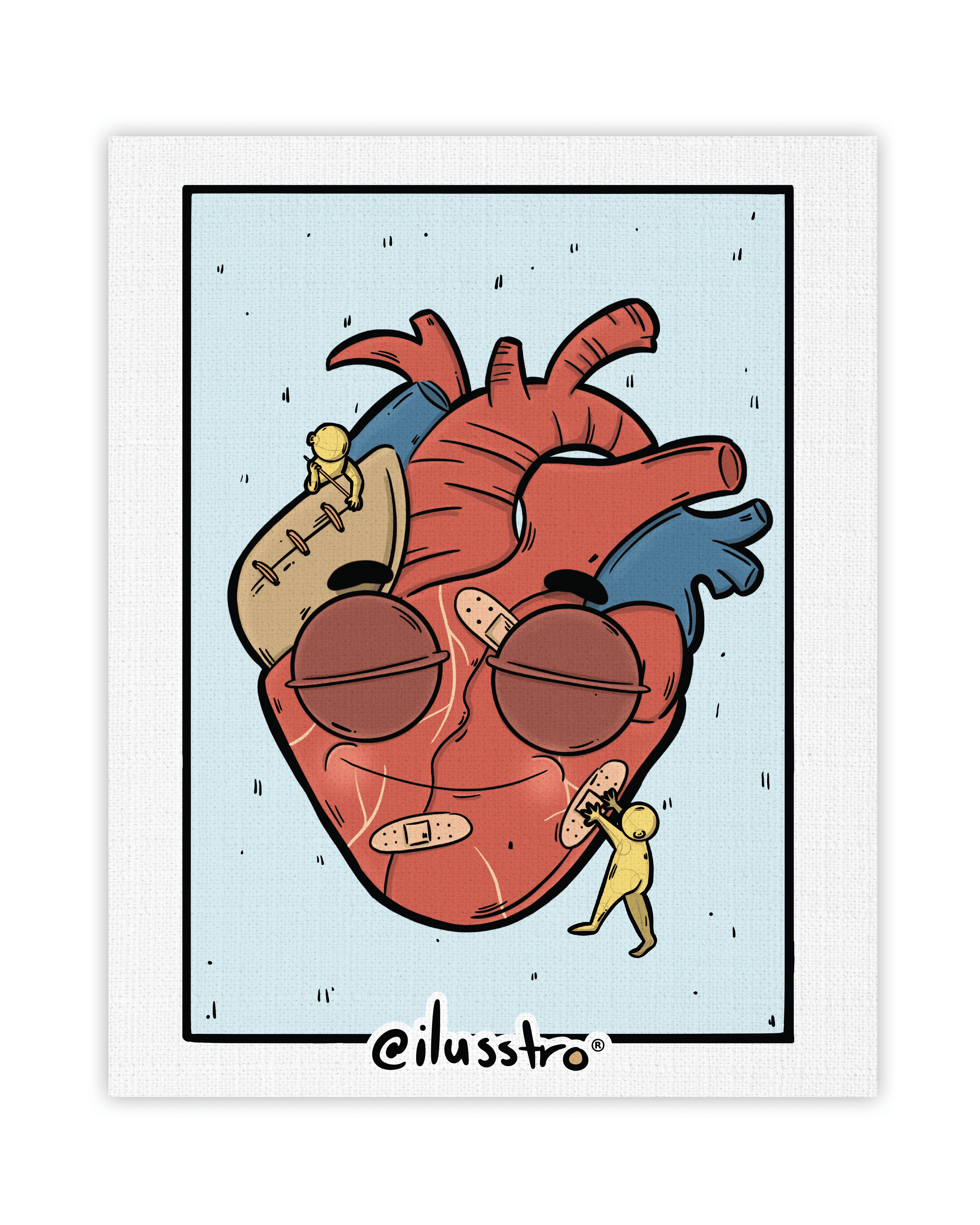 Ilustración "Corazón sanando"