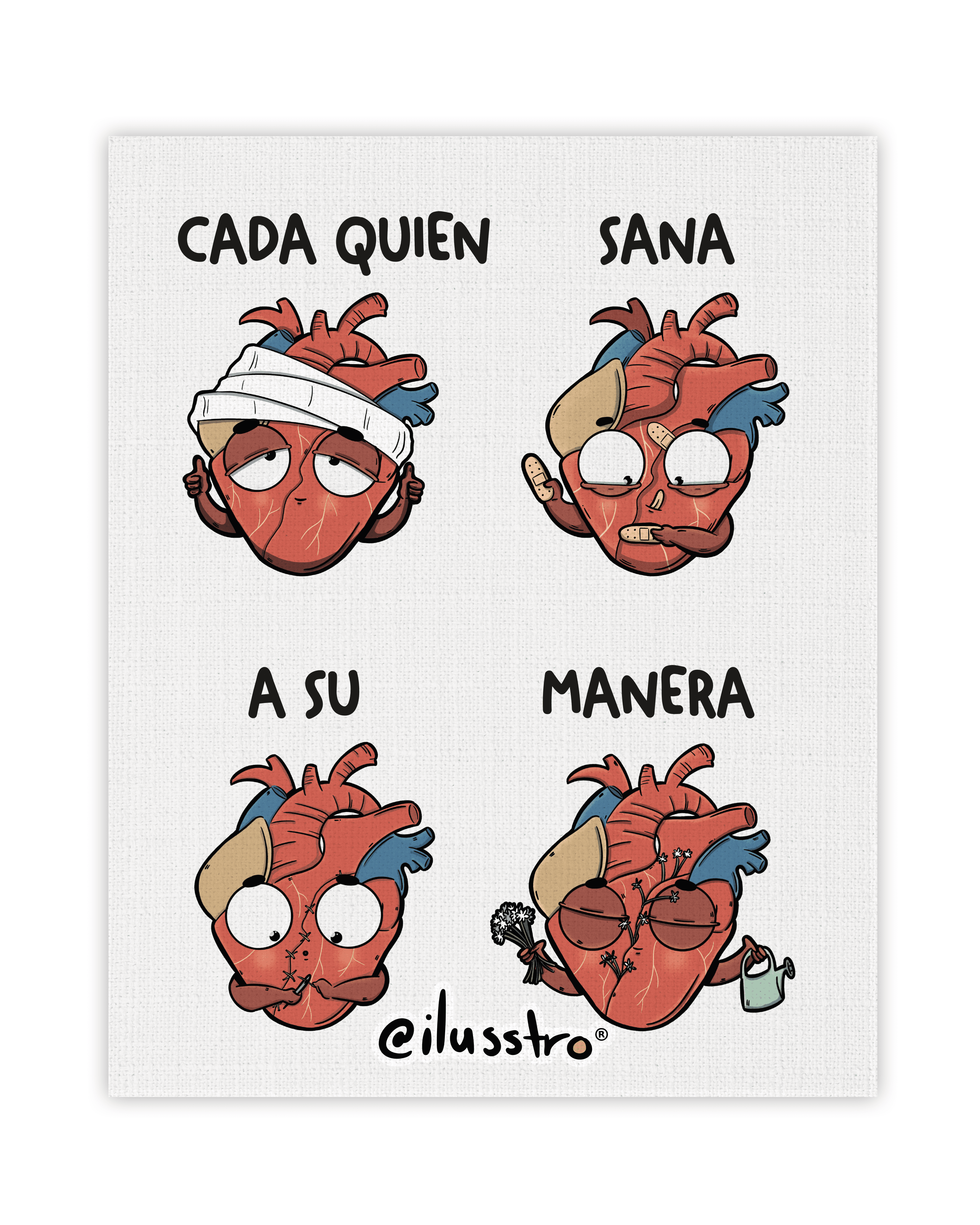 Ilustración "Cada quien sana a su manera"