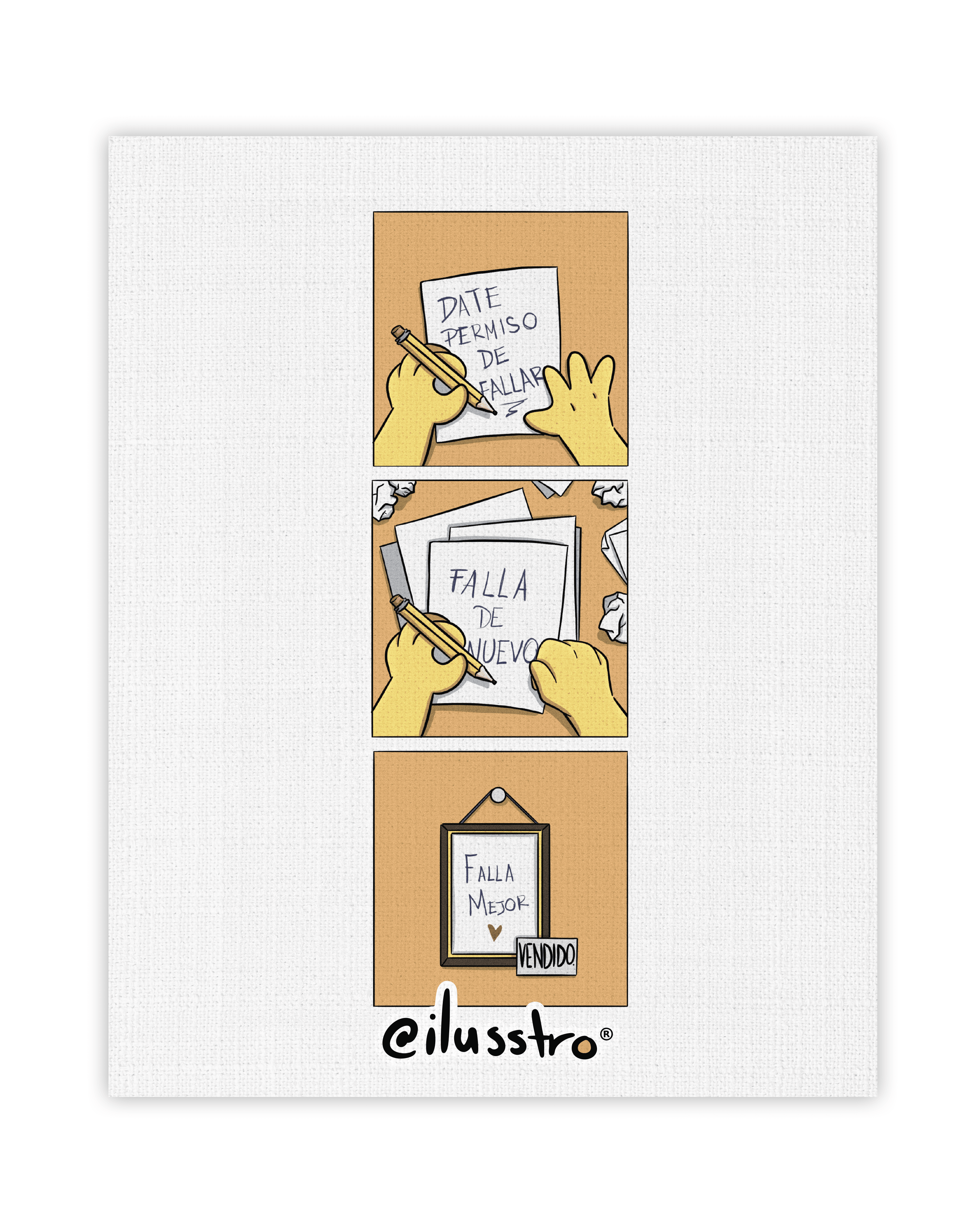 Ilustración "Falla mejor"