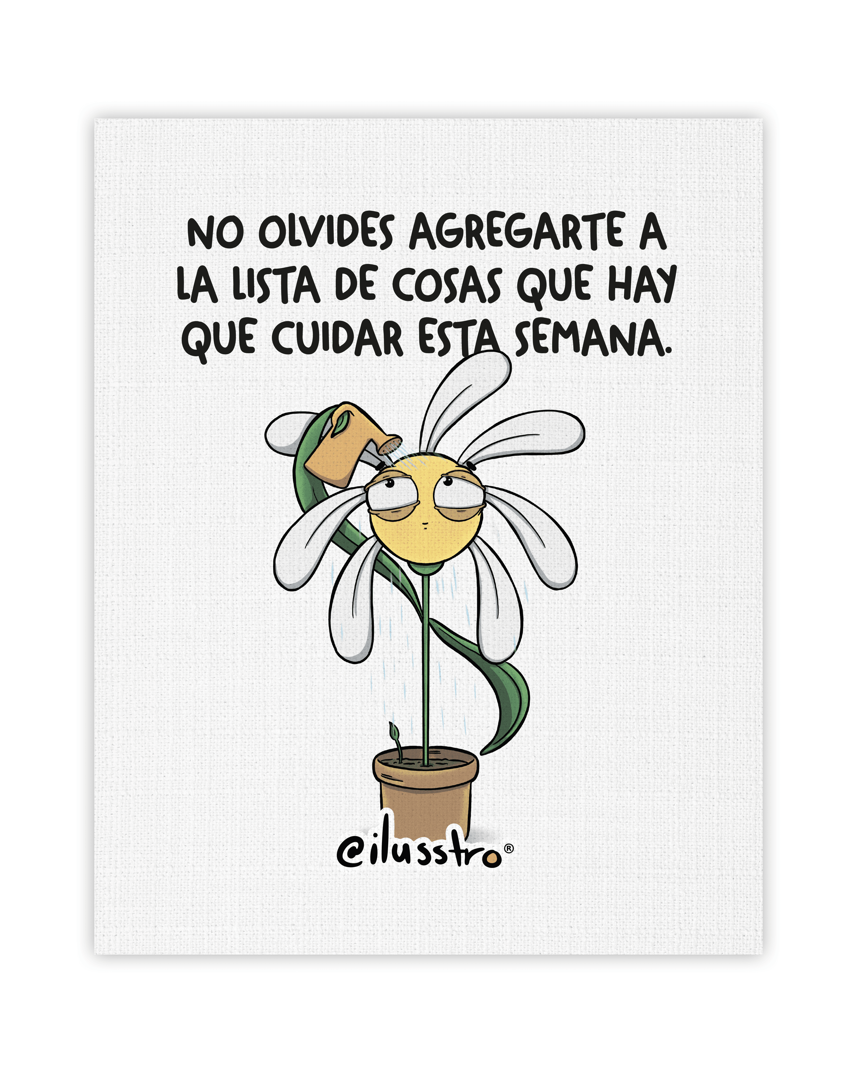 Ilustración "No olvides cuidarte"
